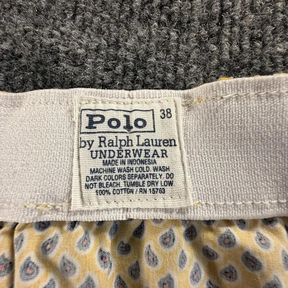 Polo‎ Ralph Lauren Men's Underwear Briefs Yellow Pattern Size 38 #712